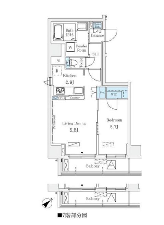 ラオム麻布十番の間取り