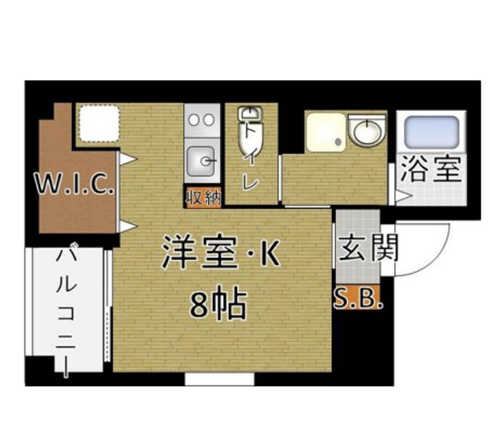 Bカーサ東銀座の間取り