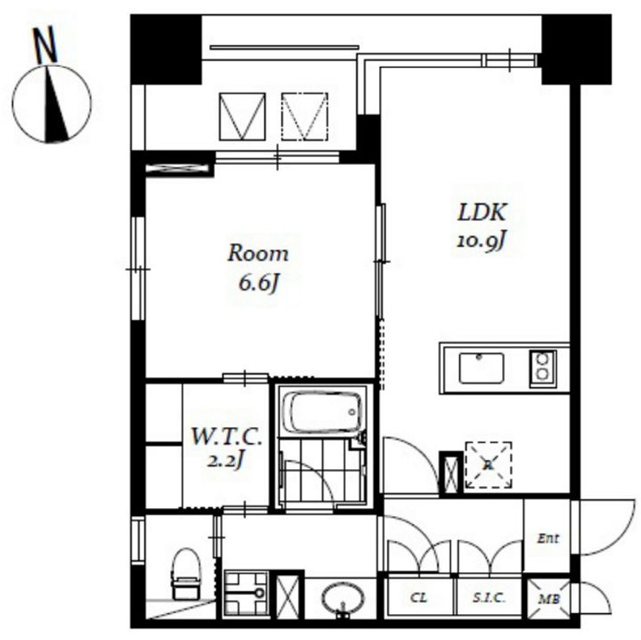 レジディア日本橋馬喰町Ⅲの間取り