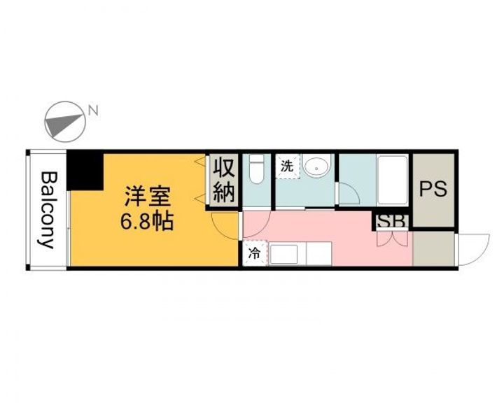 Pablo観音本町Ⅱの間取り