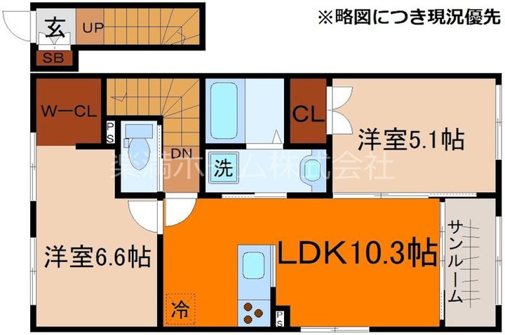 フォレスト蟹ヶ坂202の間取り