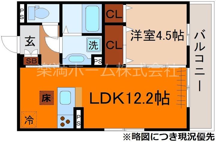 vogue京都桂105の間取り