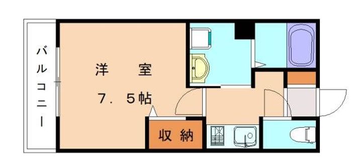 福岡県宗像市田熊1丁目(アパート)の賃貸物件101の間取り