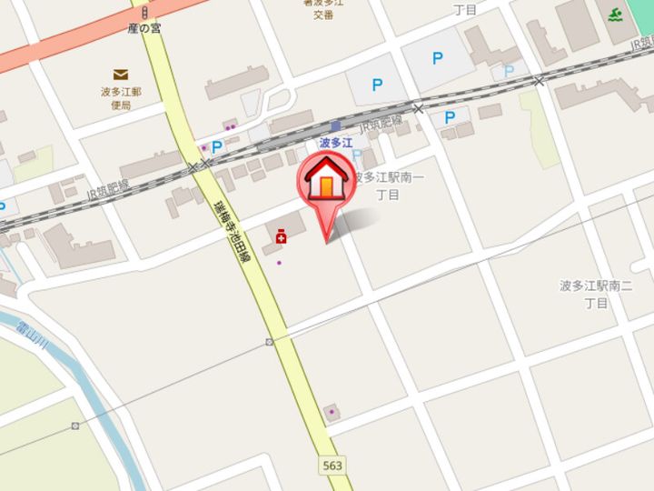 福岡県糸島市波多江駅南1丁目(アパート)の賃貸物件の地図