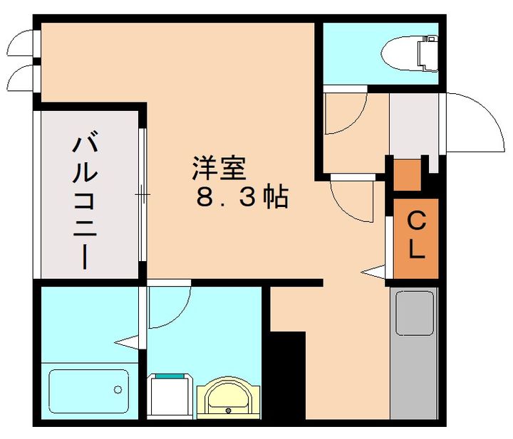 福岡県福岡市西区周船寺3丁目(アパート)の賃貸物件の間取り
