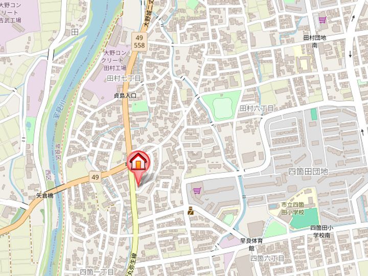 福岡県福岡市早良区田村7丁目(アパート)の賃貸物件の地図