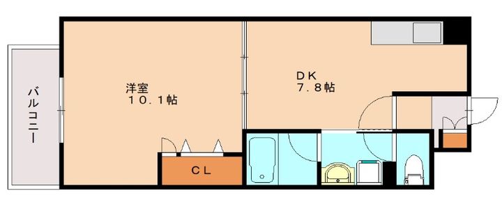 福岡県福岡市早良区高取2丁目(マンション)の賃貸物件の間取り