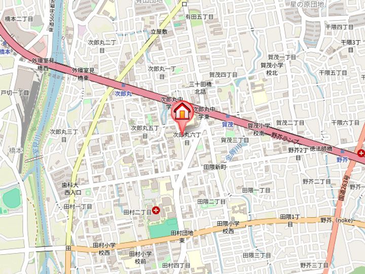 福岡県福岡市早良区次郎丸6丁目(マンション)の賃貸物件202の地図