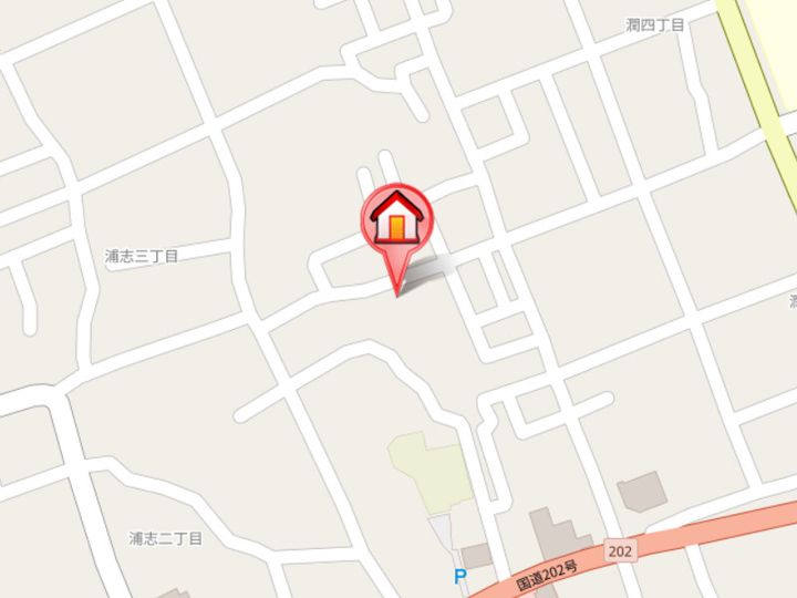 アムールTOMOIKE102の地図