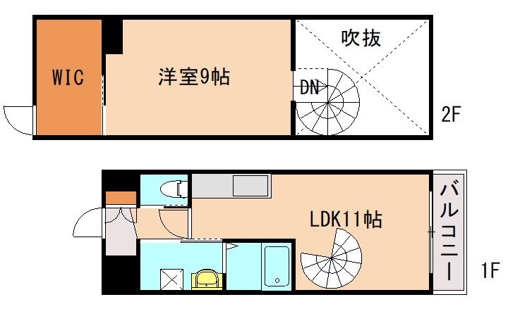 カーサ・デ・カゲ・コルデラB402の間取り