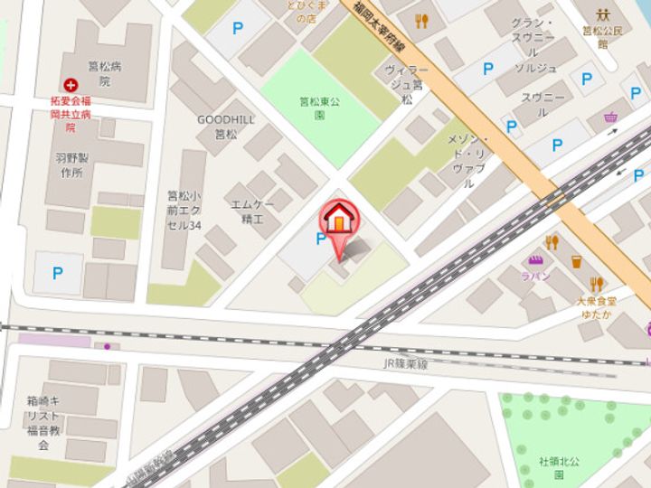 カーサ・デ・カゲ・コルデラB402の地図