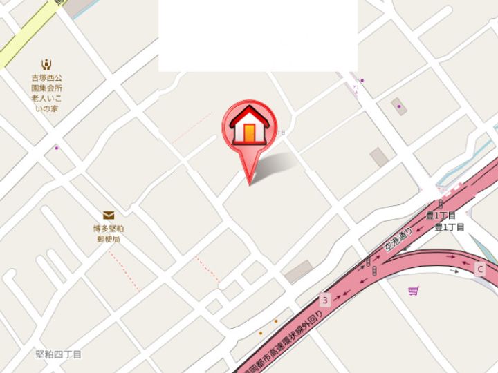 マンダリン吉塚の地図