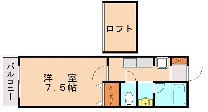 サンメルディアン207の間取り