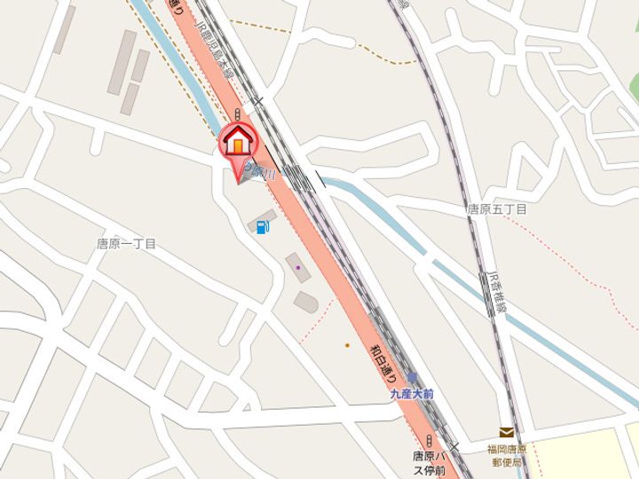 福岡県福岡市東区唐原1丁目(マンション)の賃貸物件606の地図