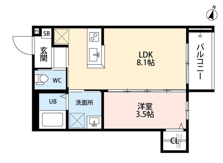 仮)robothome唐原Ⅱ203の間取り
