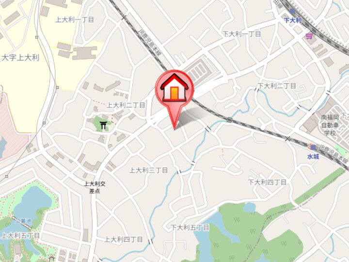 福岡県大野城市上大利3丁目(アパート)の賃貸物件202の地図