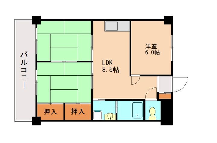 フローレンス白木原の間取り