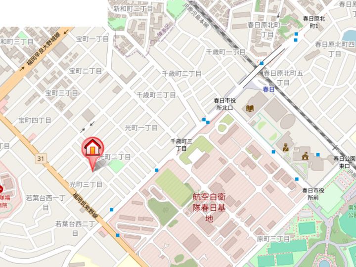 クリーク春日の地図