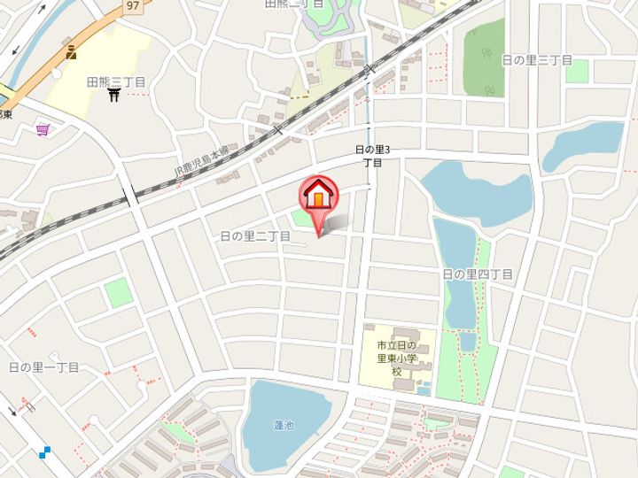 日の里ツインヴィレッジA401の地図