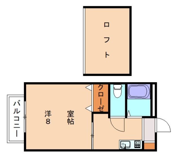 福岡県宗像市光岡(アパート)の賃貸物件101の間取り