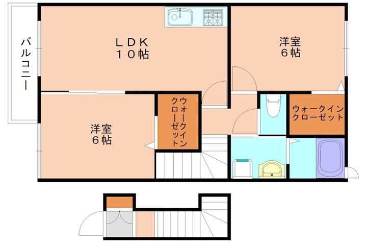 グレース城西ヶ丘Bの間取り