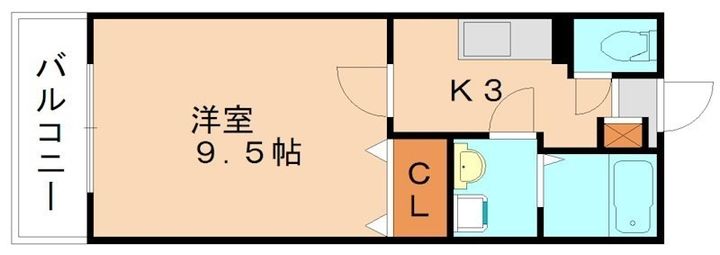 福岡県宗像市日の里1丁目(アパート)の賃貸物件203の間取り