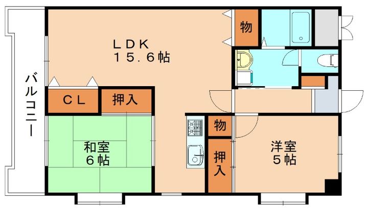 ドムール花見206の間取り
