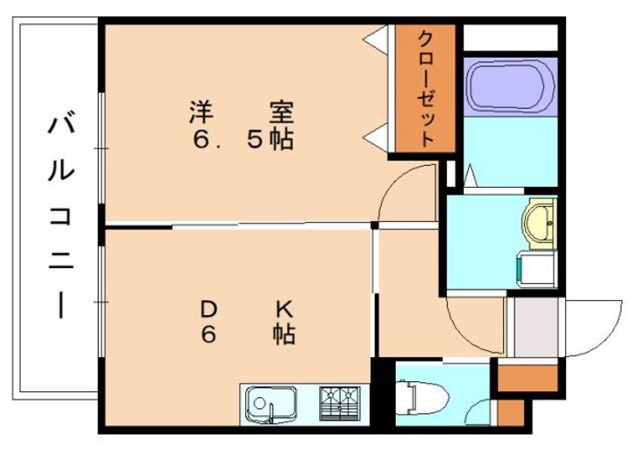 福岡県宗像市土穴1丁目(マンション)の賃貸物件804の間取り