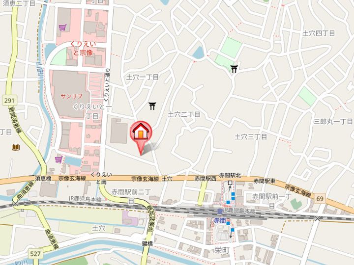 福岡県宗像市土穴1丁目(マンション)の賃貸物件804の地図