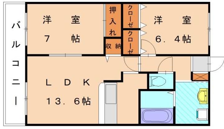 ハイランド花見702の間取り