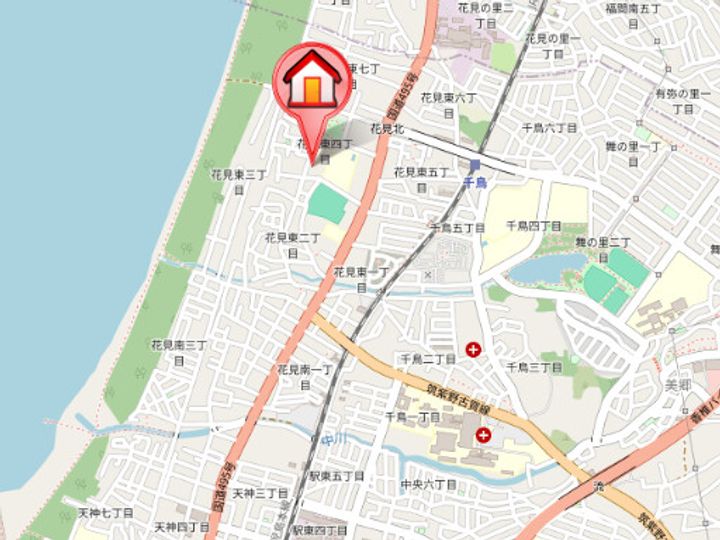 ハイランド花見702の地図