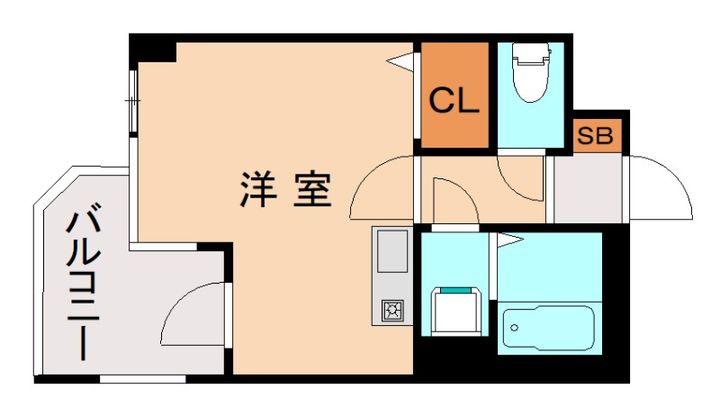 福岡県福岡市博多区竹下1丁目(マンション)の賃貸物件の間取り