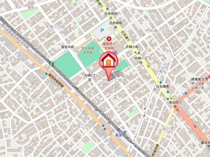 robot home 高宮の地図