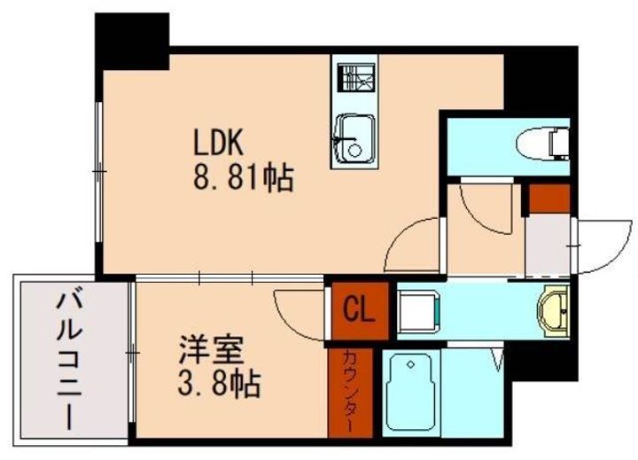 福岡県福岡市南区井尻5丁目(マンション)の賃貸物件の間取り