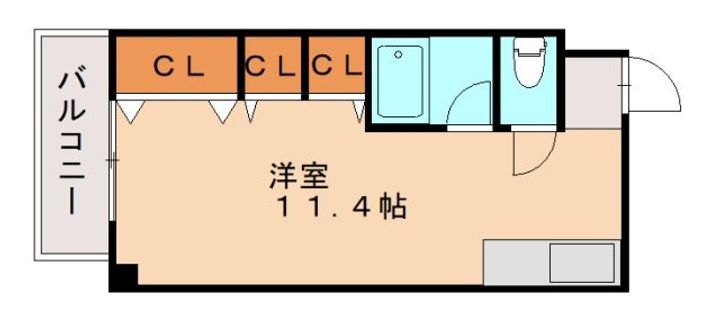福岡県福岡市南区高宮3丁目(マンション)の賃貸物件の間取り