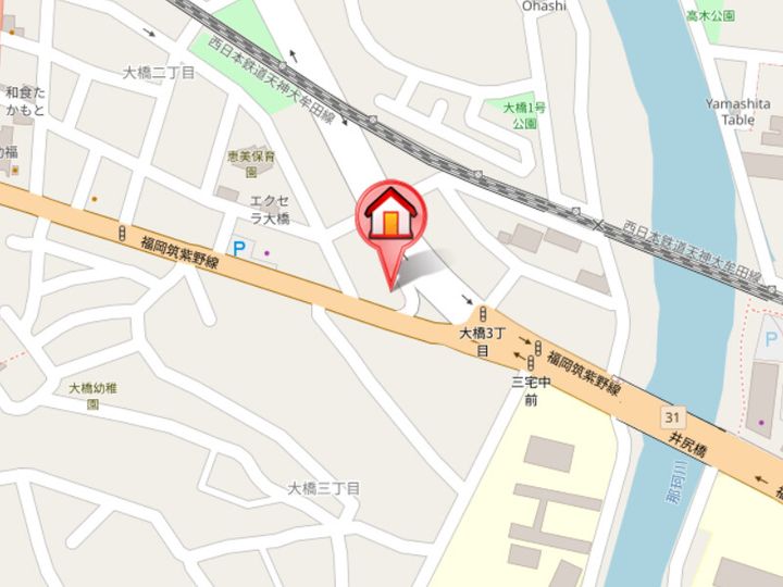 ピュアドームグランド大橋の地図