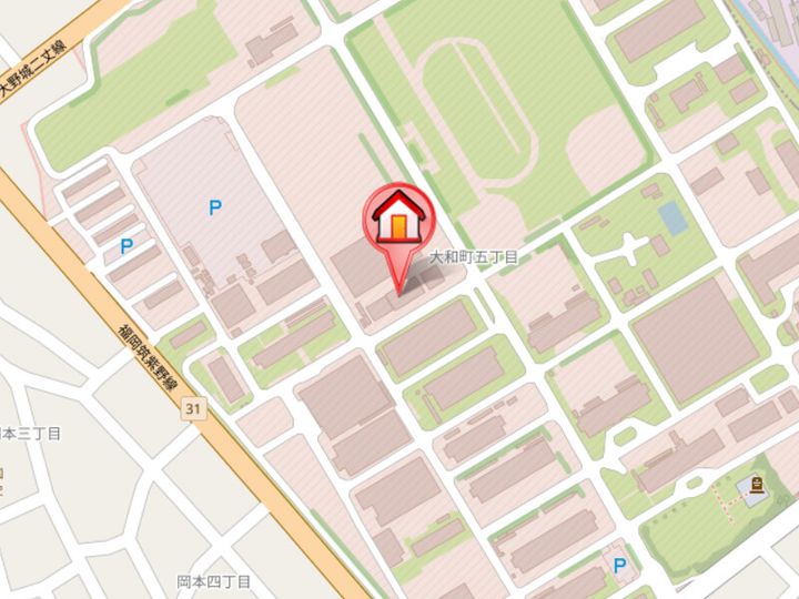福岡県春日市大和町5丁目(マンション)の賃貸物件302の地図