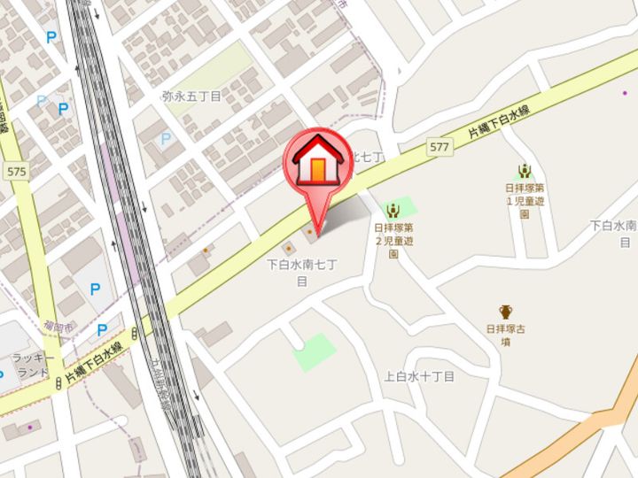 福岡県春日市下白水南7丁目(マンション)の賃貸物件601の地図