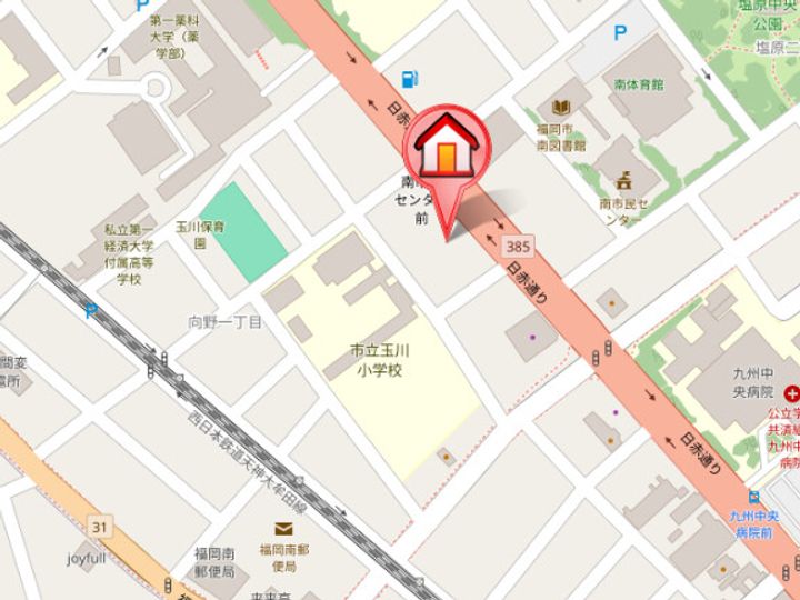 クレイン向野の地図