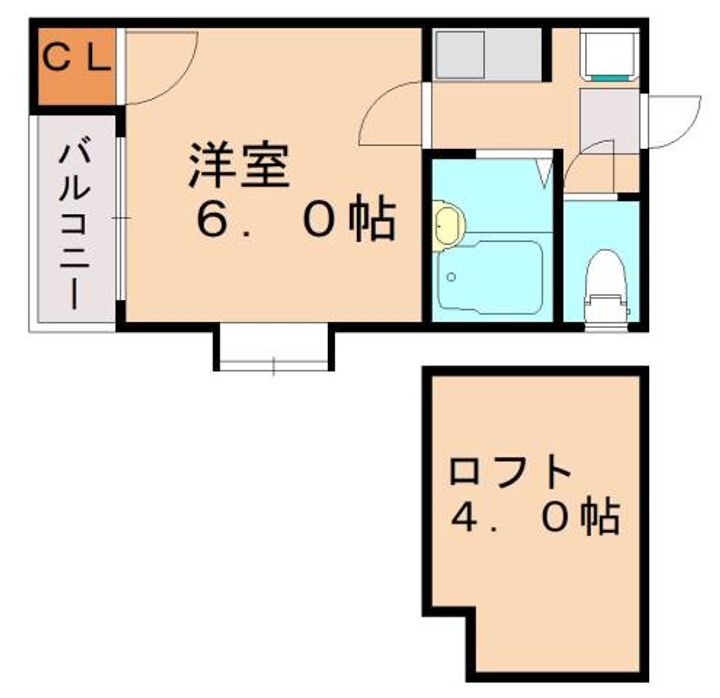 福岡県福岡市博多区諸岡3丁目(アパート)の賃貸物件105の間取り