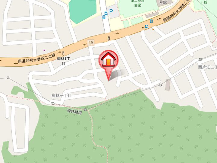福岡県福岡市城南区梅林1丁目(アパート)の賃貸物件205の地図