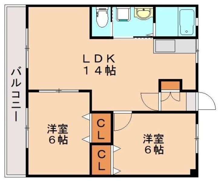 プライマリー穂波303の間取り