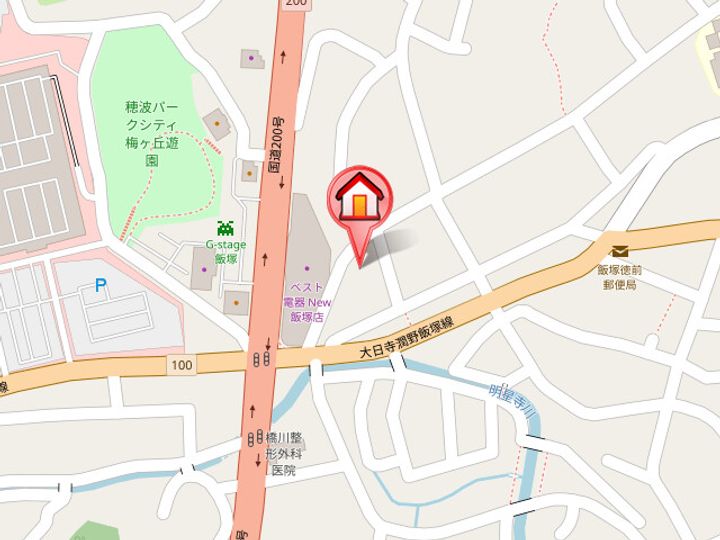 クローバーハウス202の地図
