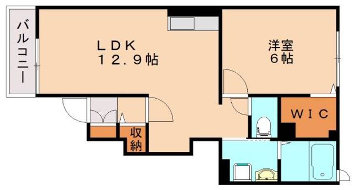 福岡県飯塚市横田(アパート)の賃貸物件102の間取り