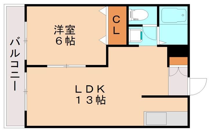 フラワーハイツ B205の間取り