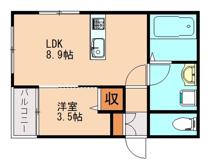 サンリーヴ菰田の間取り