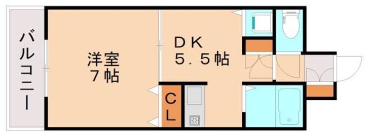 福岡県飯塚市柏の森(マンション)の賃貸物件404の間取り
