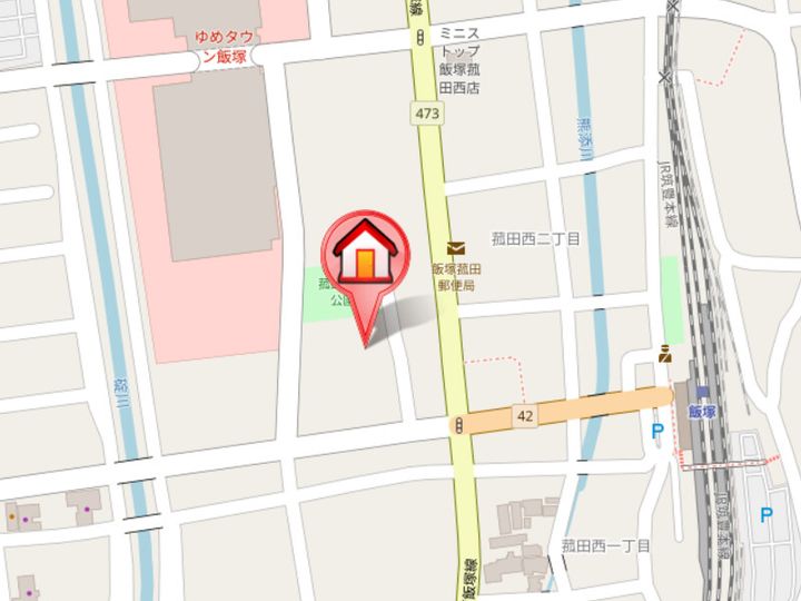 福岡県飯塚市堀池(マンション)の賃貸物件502の地図