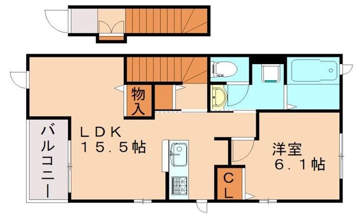 ブローテ松岡Cの間取り