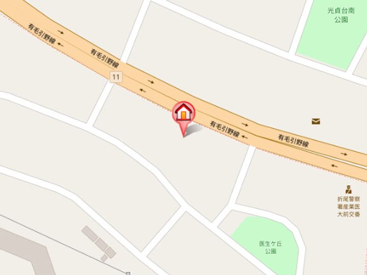 福岡県北九州市八幡西区医生ケ丘(アパート)の賃貸物件301の地図